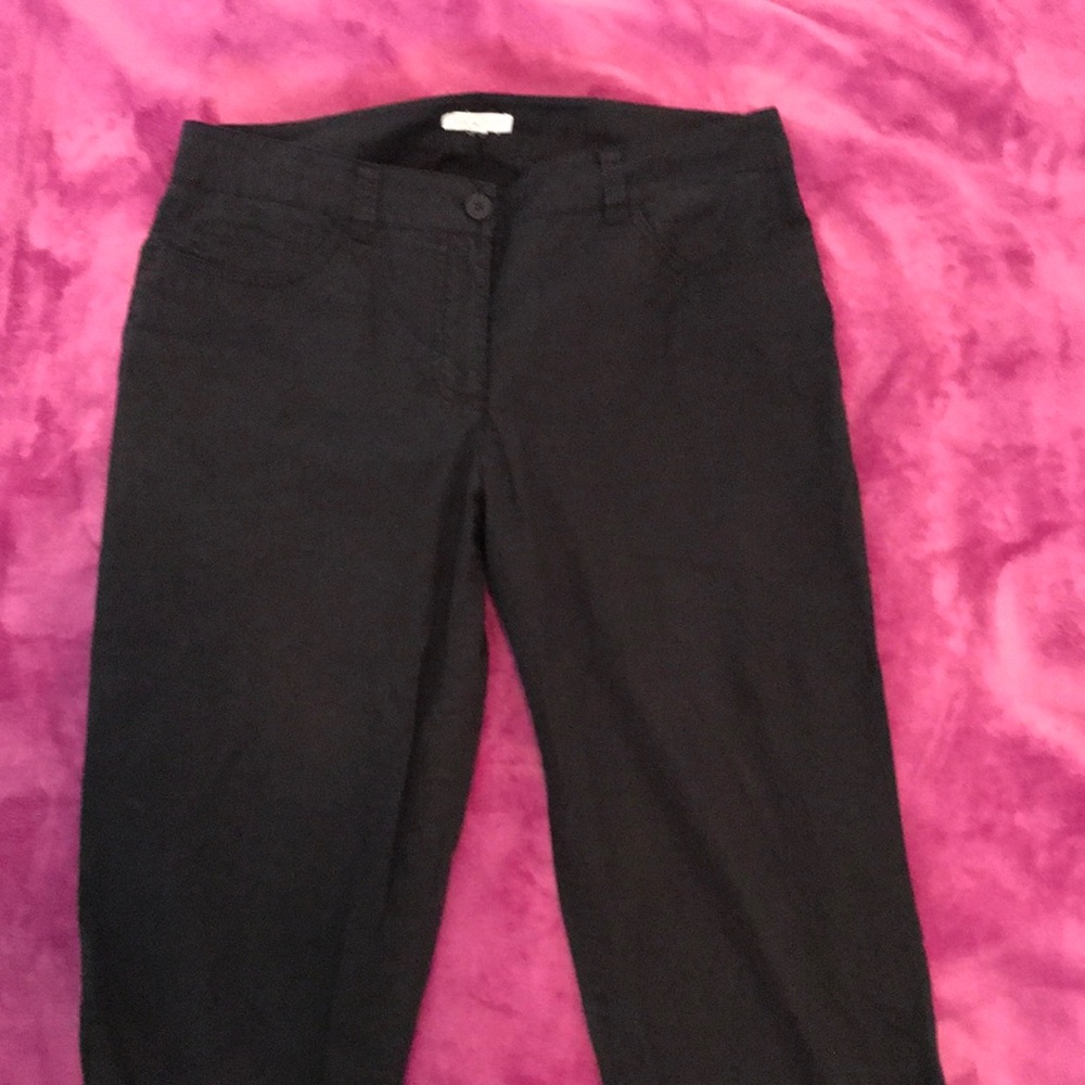 Eileen Fisher black crop pants size small
